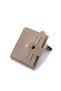 Ezzybliss Women's Cream Faux Leather Keychain Wallet Card Holder - 3