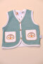 Happy Penguin Applique Pocket Lined Vest 100%Cotton - 4