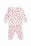 Soft Textured Corded Fabric Heart Baby Kids Set - Bottom Top Set - 2