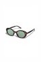 Siena Women's Leopard Frame Green Glass Oval Sunglasses – Accessory Detailed Uv400 - 4