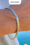 Men's Bracelet Tarnish-Free Steel Minimal Model Silver Color - 3