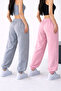 2-Piece High Waist Winter Fleece-Lined Unisex Full-Fit Elastic Leggings Sweatpants - 2