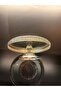 Luxury Tableware Kitchen and Round Pedestal Cake and Pastry Presentation Stand Dowry Presentation Silver 25X25X10Cm - 4