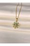 Pearlescent Compass Gold Steel Necklace Non-Tarnish Stainless Steel Thin Chain Exquisite Trendy Gift North Star - 4