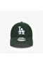 9Forty LA Dodgers Melton Wool قبعة خضراء للجنسين - 2