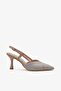 Yutak Women's Evening Dress Stone Heeled Shoes - Beige - 3