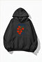 Unisex Soft Textured Il Pomodoro Roma Italia Printed Design Oversized 3 Thread Hoodie Sweatshirt
