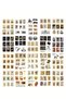 2 Sheets 16 Pieces Transparent Vintage Stickers Space Themed Sticker Bullet Journal Scrapbook Laptop - 7