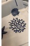Marine Patterned White Background Embroidered Runner 45X145 cm - 4