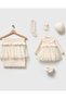 Diana Princess Knit Organic 6-Piece Hospital Discharge Set 100% Cotton Newborn Baby Girl - 2