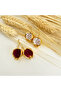 Pomeg Red Steel Earring |   Steel Earrings - 2