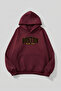 Unisex Soft Textured Boston Black & Gold Printed Design Oversized 3 Thread Hoodie Sweatshirt