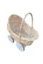 Wicker Stroller Wicker Baby Stroller Newborn Gift Basket - 3