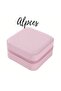 Pink Small Jewelry Box Gift Travel Jewelry Box,Mini Convenient Box,Zipper Box - 2