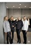 Women's Mock Neck shearling-look cropped coat with stitch detail d99879 - 5