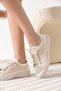 Ankle beige women's daily shoes - 3