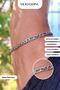Figaro Bracelet Tarnish Free Stainless Steel Silver Color