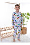 Set of 2 Children's Pajama Sets with Cars and Star Patterns - 7