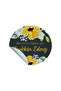 Yellow Flower Patterned Thank You Written 4 cm Round Sticker 70 Pieces - 4
