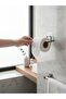 Adhesive Metal Black Square Toilet Paper Roll Holder Wc Paper Holder - 3