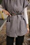 Smoked Belted Lined Cashmere Vest - 3
