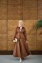 Women's Blouse Hooked Nubuck Set Brown - 6