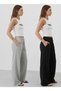 Winter Fleece-Lined Women's 2-Piece (Black + Grey) Sweatpants with Cotton Inside, Loose Fit, Baggy, Plus Size, with Pockets