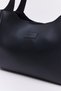 Black D45 Faux Leather Large Capacity Daily, Work and School Women's Hand and Shoulder Bag with Snap Closure - 3