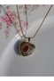 Women's Steel Clad Heart Necklace Steel Chain Photo Insertable Necklace with Twisted Chain - 5