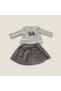Stone-Embellished Bow Skirt Girls' Seasonal Set 9 Months, 12 Months, 18 Months, 2Y Girls - 2