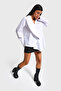 Women's White Color Loose Fit Collar Detailed Special Design Shirt - 2