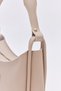 Mink D46 Zipper Closure Faux Leather Large Capacity Casual Women's Hand and Shoulder Baguette Bag - 3