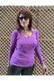 cu pietre aplicate Pulover violet