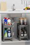Maya 2-Tier Rolling Bathroom Organizer Shelf, Bathroom Cabinet Inside Organizer - 4