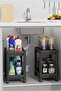 Maya 2-Tier Rolling Organizer Shelf, Bathroom Cabinet and Under-Sink Kitchen Organizer - 4