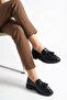 Women's Special Design Elegant Tassel Detailed Loafer Shoes - 5