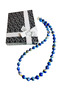 Lapis Lazuli Natural Stone Women's Necklace 52 cm Handmade Choker - February 14 Valentine's Day Gift - 4
