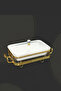 Buffet warmer, rectangular serving dish, 12 cm, with a unique and elegant design. - 2