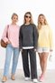 Women's 3-Pack Crew Neck Oversized Knitwear Sweater