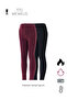 Premium Black Claret Red Children's Thermal Towel 2-Piece Tights