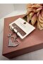 Zircon Stone Heart Model 3-Piece Steel Earring Set - 2