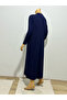 Long Underwear Dress 135 cm Long Sleeves Crew Neck Lining Quality Combed Cotton Fabric Dark Blue - 3