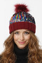 Double-Layer Knitted Beanie with Sequins and Sequins