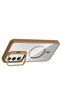 Mtxdpn Samsung Galaxy S24 Fe Remim Lensli Magsafe Standlı Kapak (214023) - Kahverengi - 2