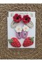 Baby & Child & Adult Buckle Set 6-Piece Hair Accessory Handmade 4 cm Snap Fastener Knitted 100% Cotton - 2