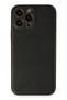 Mtxdpn iPhone 13 Pro Max Case Coco Leather Silicone Cover (234353) - Black