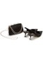 Women's Pointed Toe Style Heeled Evening Dress Shoes and Portfolio Clutch Chain Strap Bag - 3