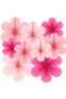 Fuchsia Pink Dusty Pink Colors Fan - Fuchsia Pink Dusty Pink Colors Flower Fan Birthday Ornament - 2