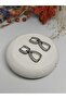 Elegant Steel Earrings with Silver Detailed Zircon Stones - 6