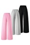 Children's Number Printed Wide Leg Comfortable Cut 3-Piece Tracksuit Set - 2